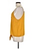 Paper Crane 100% Polyester Yellow Sleeveless Blouse Size L - photo 5