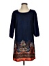 Bebop Paisley Blue Casual Dress Size S - photo 1