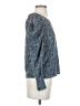 NATION LTD 100% Cotton Blue Long Sleeve Blouse Size S - photo 4