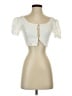 Assorted Brands Ivory Short Sleeve Top Size S - photo 1