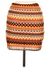 Shein Print Orange Casual Skirt Size 6 - photo 2