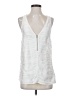 Banana Republic 100% Polyester White Sleeveless Blouse Size 8 - photo 1