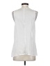 Banana Republic 100% Polyester White Sleeveless Blouse Size 8 - photo 2