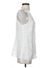 Banana Republic 100% Polyester White Sleeveless Blouse Size 8 - photo 4