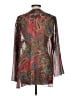 Chico's Paisley Multi Color Burgundy Long Sleeve Blouse Size Lg (2) - photo 2