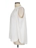 Curves 360 by NYDJ 100% Polyester White Sleeveless Blouse Size L - photo 5