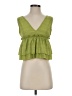 Shein 100% Polyester Green Sleeveless Blouse Size 2 - photo 1