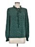 Shein Polka Dots Green Long Sleeve Blouse Size 6 - photo 1