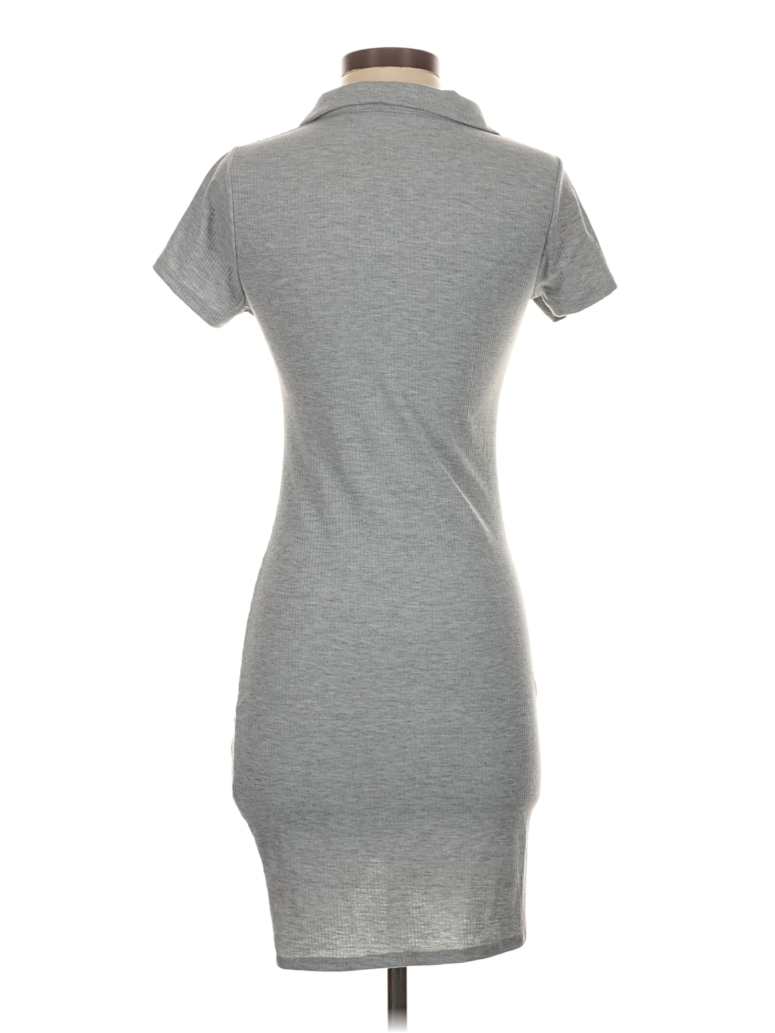topshop grey ribbed dress Rent Topshop Brushed Rib Roll Neck Midi Dress In Grey
