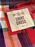 SO 100% Rayon Plaid Red Casual Dress Size M - photo 4