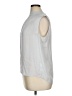 Vince. 100% Silk Silver Sleeveless Silk Top Size XL - photo 5