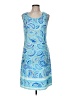Unbranded 100% Polyester Paisley Blue Casual Dress Size M - photo 1