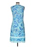 Unbranded 100% Polyester Paisley Blue Casual Dress Size M - photo 2