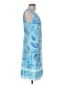 Unbranded 100% Polyester Paisley Blue Casual Dress Size M - photo 4