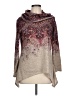 One World Gray 3/4 Sleeve Top Size L - photo 1