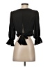 Shein 100% Polyester Black 3/4 Sleeve Blouse Size S - photo 2