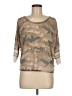Express One Eleven Camo Tan 3/4 Sleeve T-Shirt Size Med Petite - photo 1