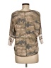 Express One Eleven Camo Tan 3/4 Sleeve T-Shirt Size Med Petite - photo 2