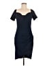 Knitee Solid Blue Cocktail Dress Size 8 - 10 - photo 1
