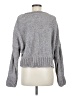 Altar'd State 100% Polyester Metallic Gray Pullover Sweater Size M - photo 2
