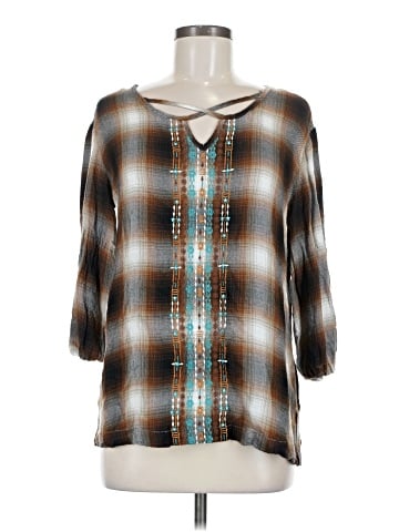 Panhandle 3/4 Sleeve Blouse (view 1)