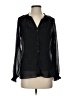 Simply Vera Vera Wang 100% Polyester Black Long Sleeve Blouse Size S - photo 1