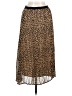 Good Hart 100% Polyester Animal Print Brown Casual Skirt Size M - photo 2