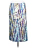 Le Superbe 100% Polyester Metallic Silver Formal Skirt Size S - photo 2