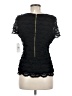 Chaus Black Short Sleeve Top Size 6 - photo 2