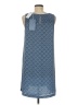 fleur bleue 100% Polyester Blue Casual Dress Size 8 - photo 2