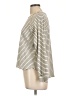 Blu Pepper Stripes Ivory Turtleneck Sweater Size L - photo 5