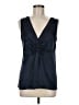 BCBGMAXAZRIA 100% Silk Blue Sleeveless Silk Top Size M - photo 1