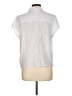 Croft & Barrow Stripes Gray Short Sleeve Blouse Size L (petite) - photo 2