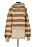 Derek Lam 100% Mohair Stripes Tan Wool Pullover Sweater Size 4 (estimated) - photo 1