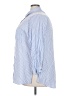 Solitaire 100% Rayon Stripes Blue 3/4 Sleeve Button-Down Shirt Size 3X - photo 5