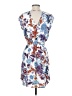 DR2 100% Polyester Print Blue Casual Dress Size S - photo 2