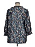MELLODAY Blue 3/4 Sleeve Blouse Size 1X - photo 2