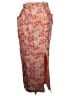 Lulus Print Orange Casual Skirt Size L - photo 2