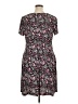 Connected Apparel Floral Black Casual Dress Size 16 - photo 2