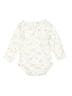 Unbranded Floral Ivory Long Sleeve Onesie Size 6-9 mo - photo 2
