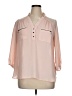 Hollywould 100% Polyester Pink 3/4 Sleeve Blouse Size XL - photo 1