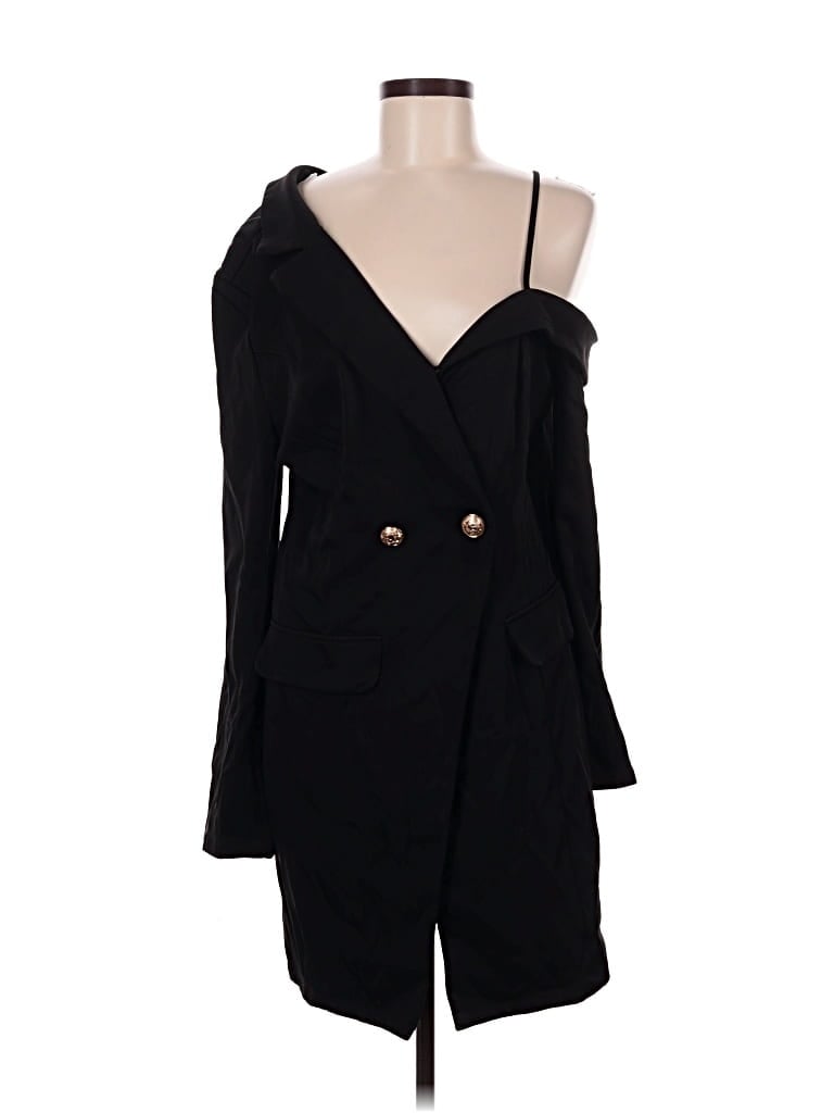 Pre-owned Shein Blazer Jacket In Black