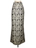 Philosofée Print Gray Formal Skirt Size 0 - photo 2