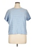 Sag Harbor Blue Short Sleeve Top Size 1X - photo 1