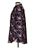 Ann Taylor LOFT 100% Polyester Paisley Black Long Sleeve Blouse Size L - photo 5