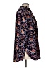 Ann Taylor LOFT 100% Polyester Paisley Black Long Sleeve Blouse Size L - photo 4