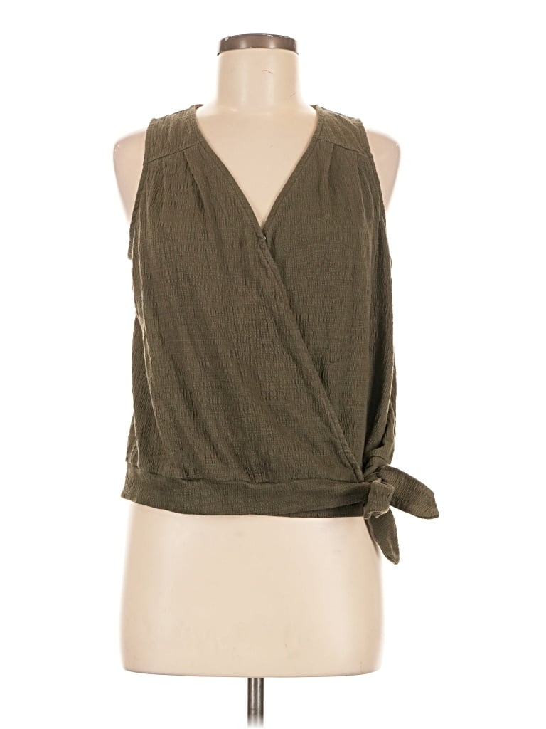 Pre-owned Universal Thread Sleeveless Blouse In Green