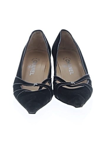 Chanel Suede Heels (view 2)