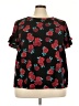Lane Bryant Black Short Sleeve Blouse Size 22 - photo 1