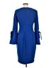 Calvin Klein 100% Polyester Solid Blue Casual Dress Size 12 - photo 2